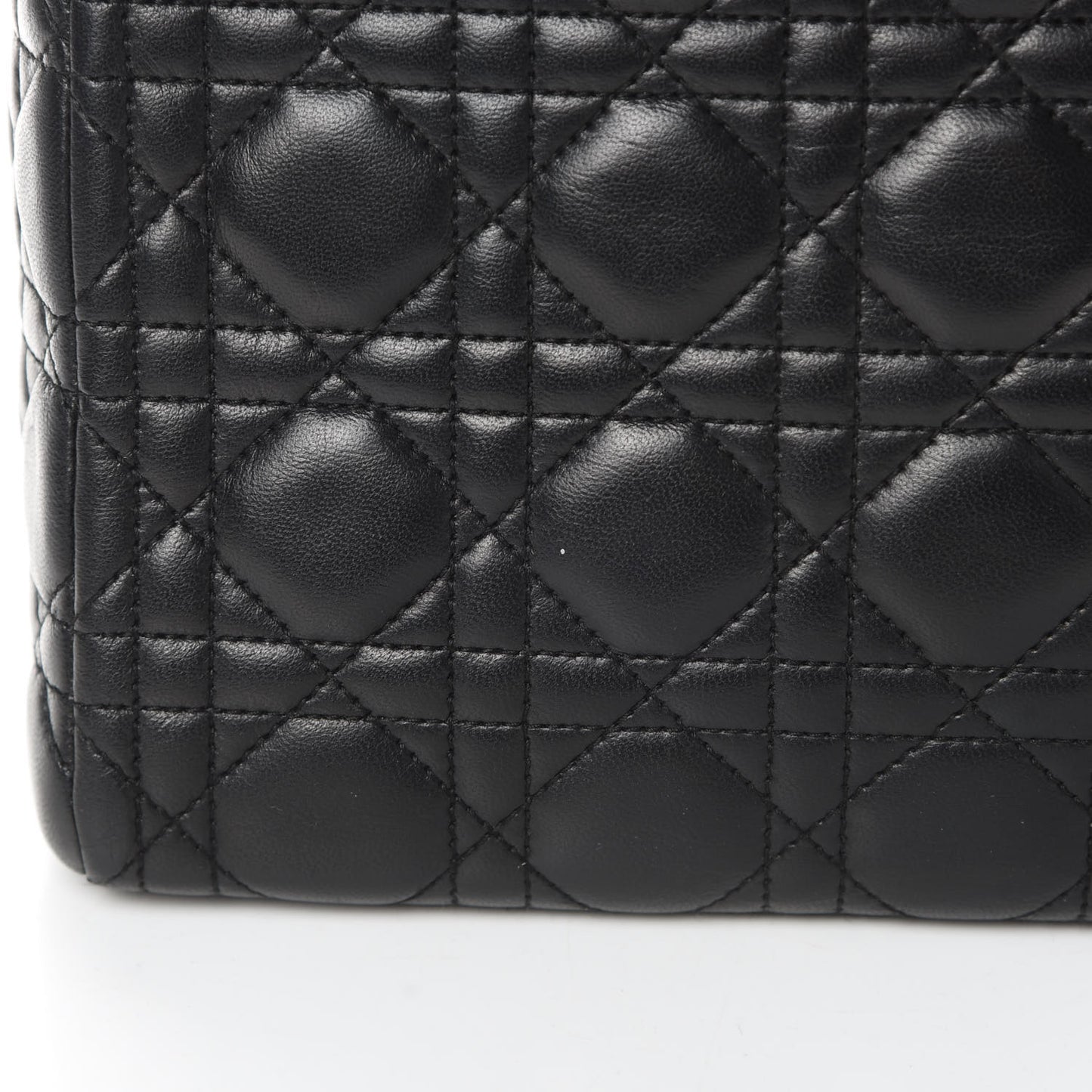Lambskin Cannage Medium Lady Dior Black