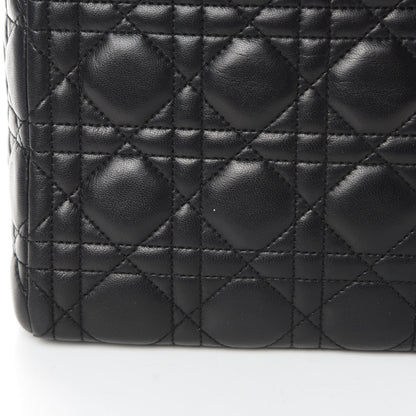 Christian Dior Lambskin Cannage Medium Lady Dior Black 11 of 14