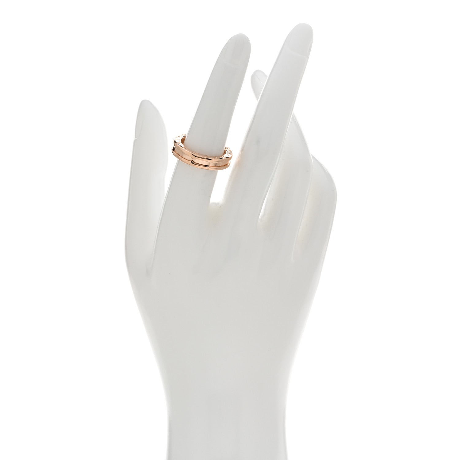 Bulgari 18K Rose Gold B.Zero1 One-Band Ring 53 6.5 2 of 4