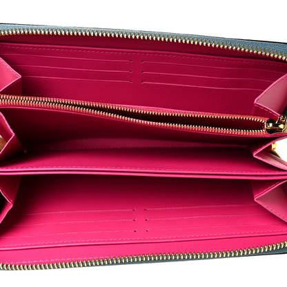 Louis Vuitton Metallic Vernis Degrade Zippy Wallet Blue Pink 5 of 8