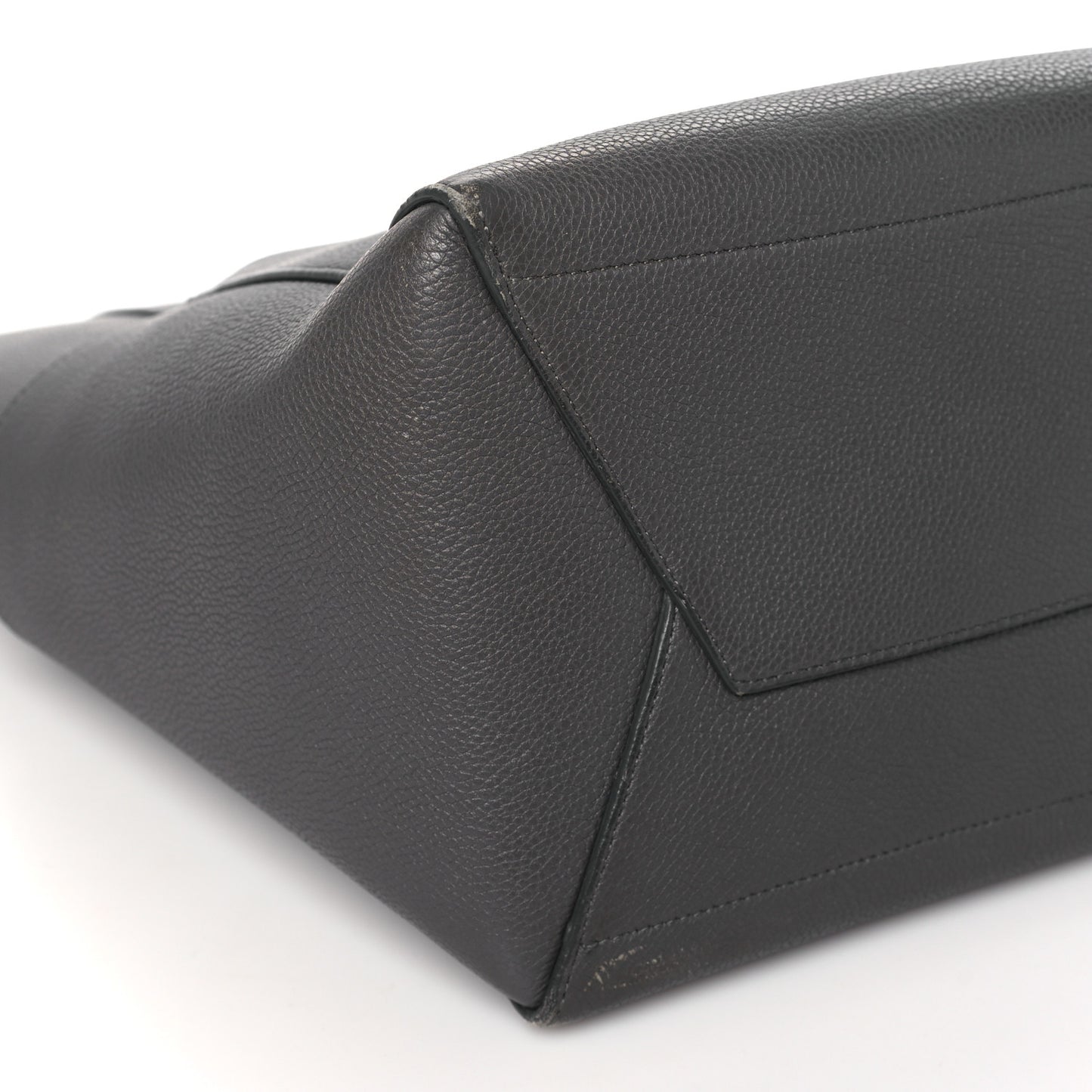 Soft Grained Calfskin Sangle Bucket Bag Taupe