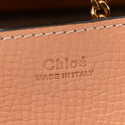 Chloe Grained Calfskin Lambskin Medium Bi-Color Drew Shoulder Bag Wet Sand Sunflower 6 of 15