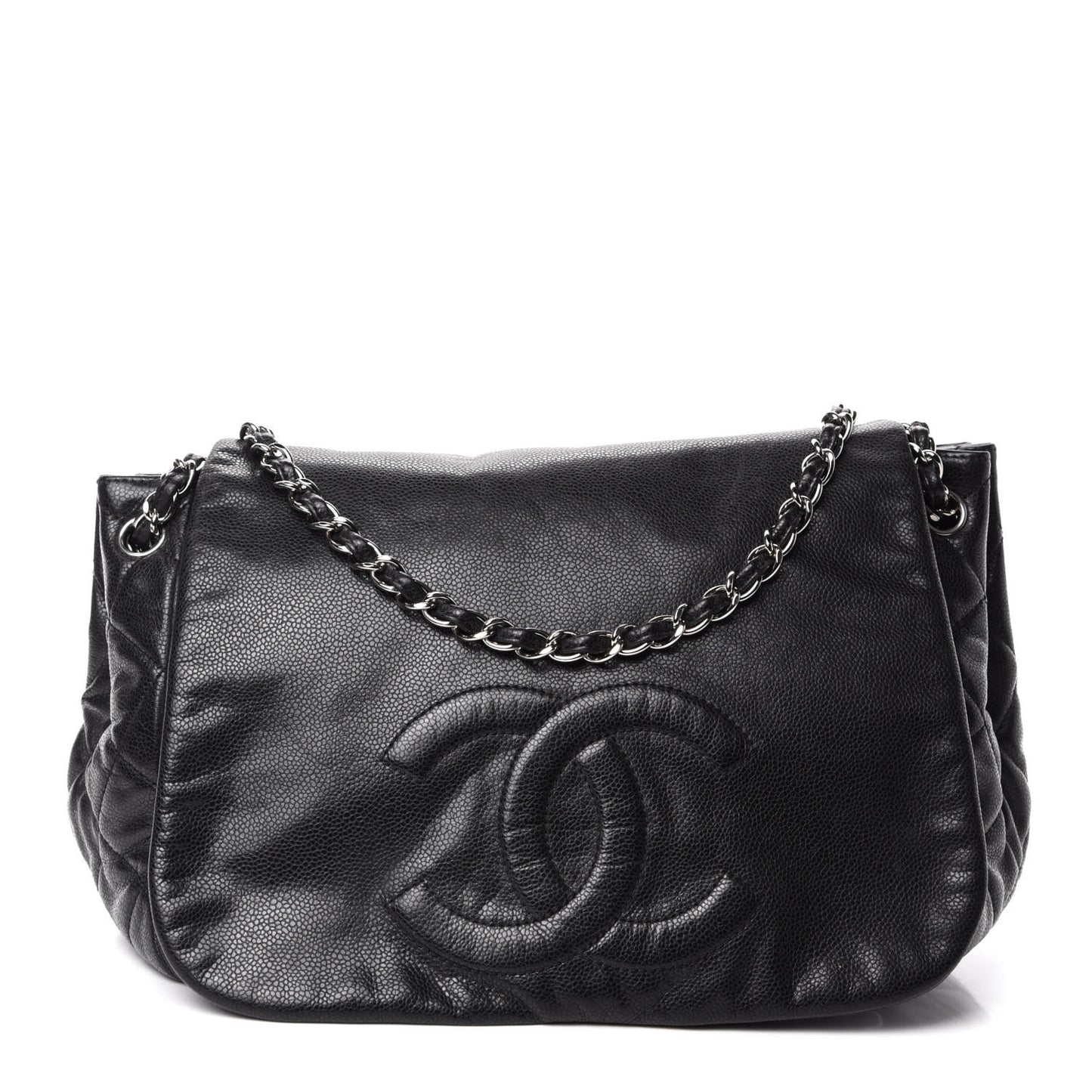 Caviar Timeless CC Accordion Flap Black