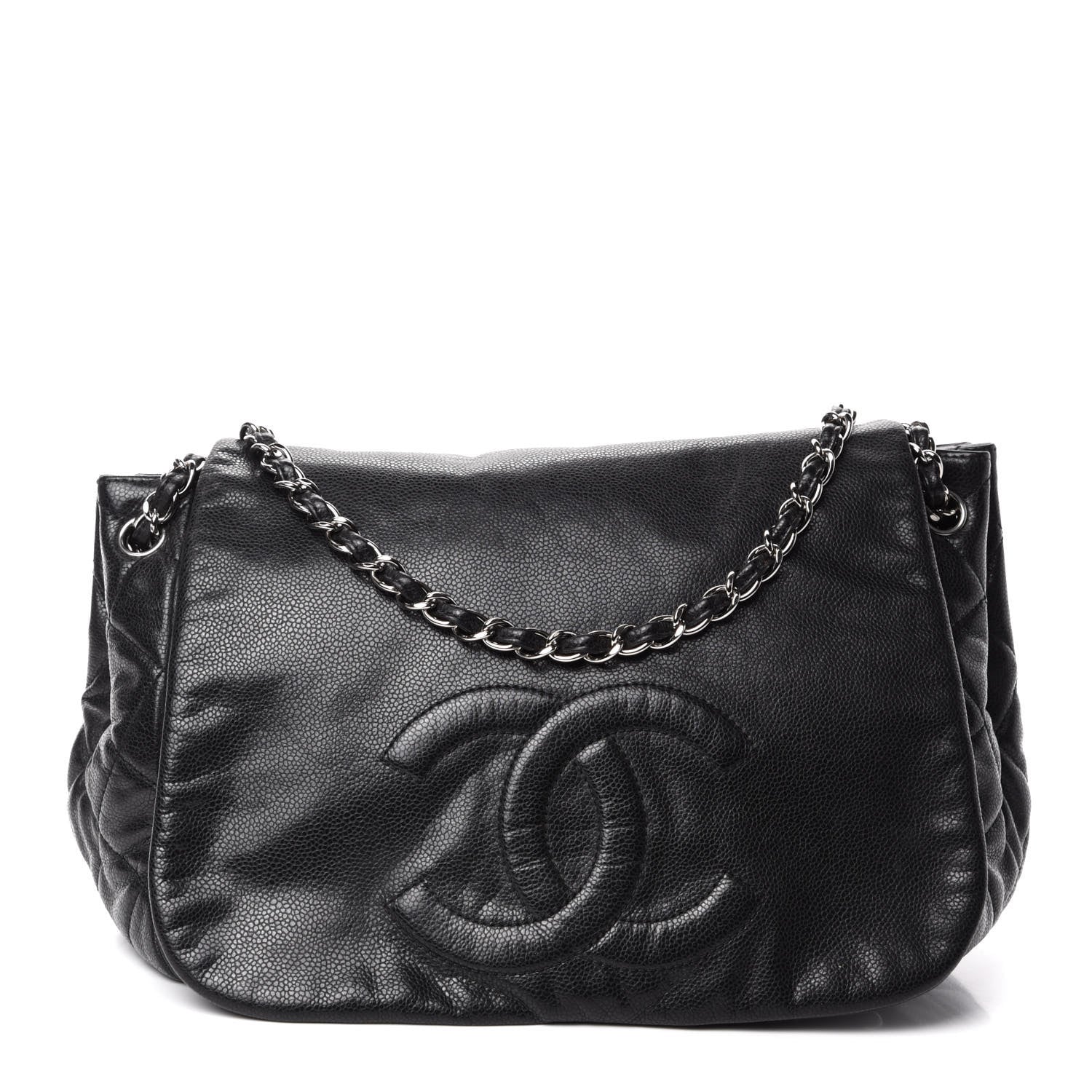 Chanel Caviar Timeless CC Accordion Flap Black 1 of 10
