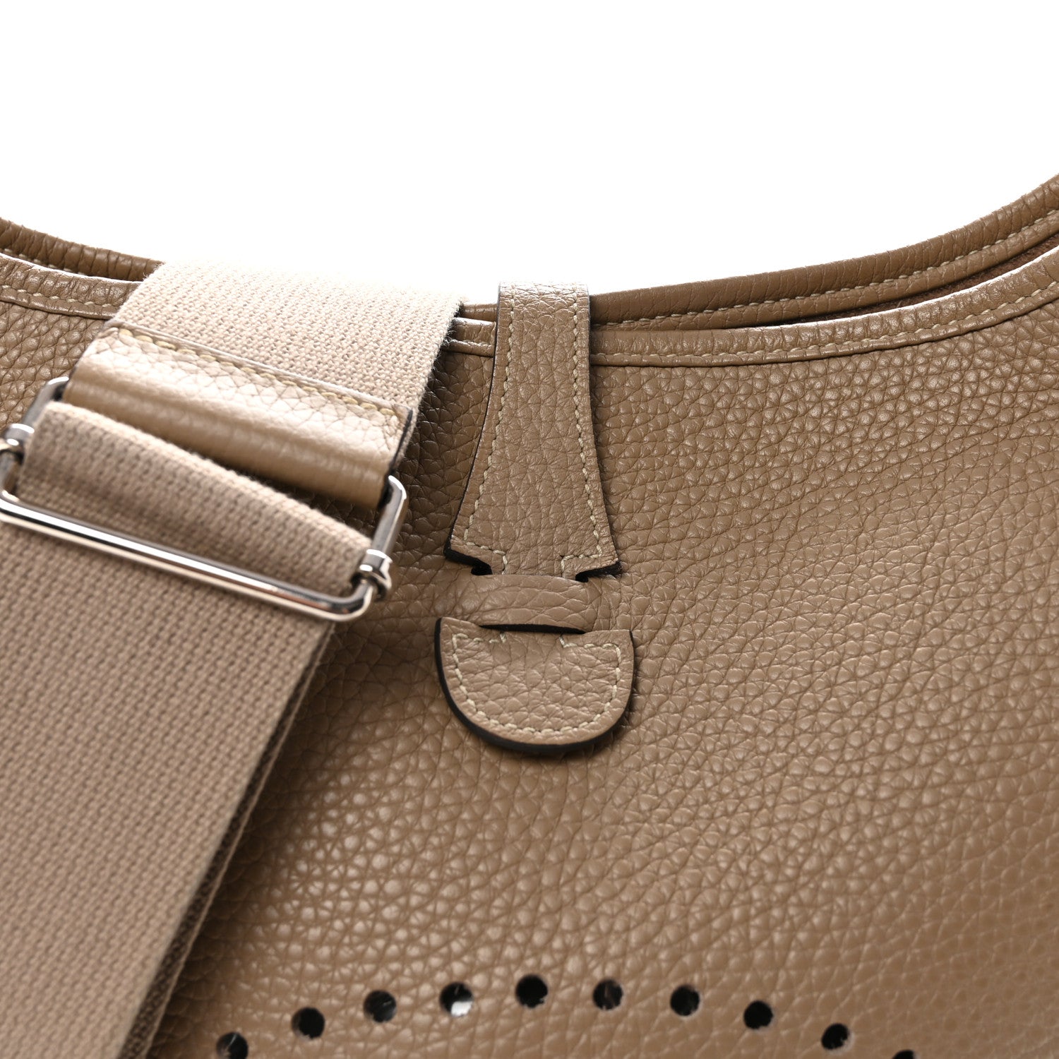 Hermes Taurillon Clemence EVELYNE III PM Gris Tourterelle 8 of 11