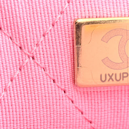 Chanel Raffia Small Dolce Raffia Flap Bag Pink 7 of 11