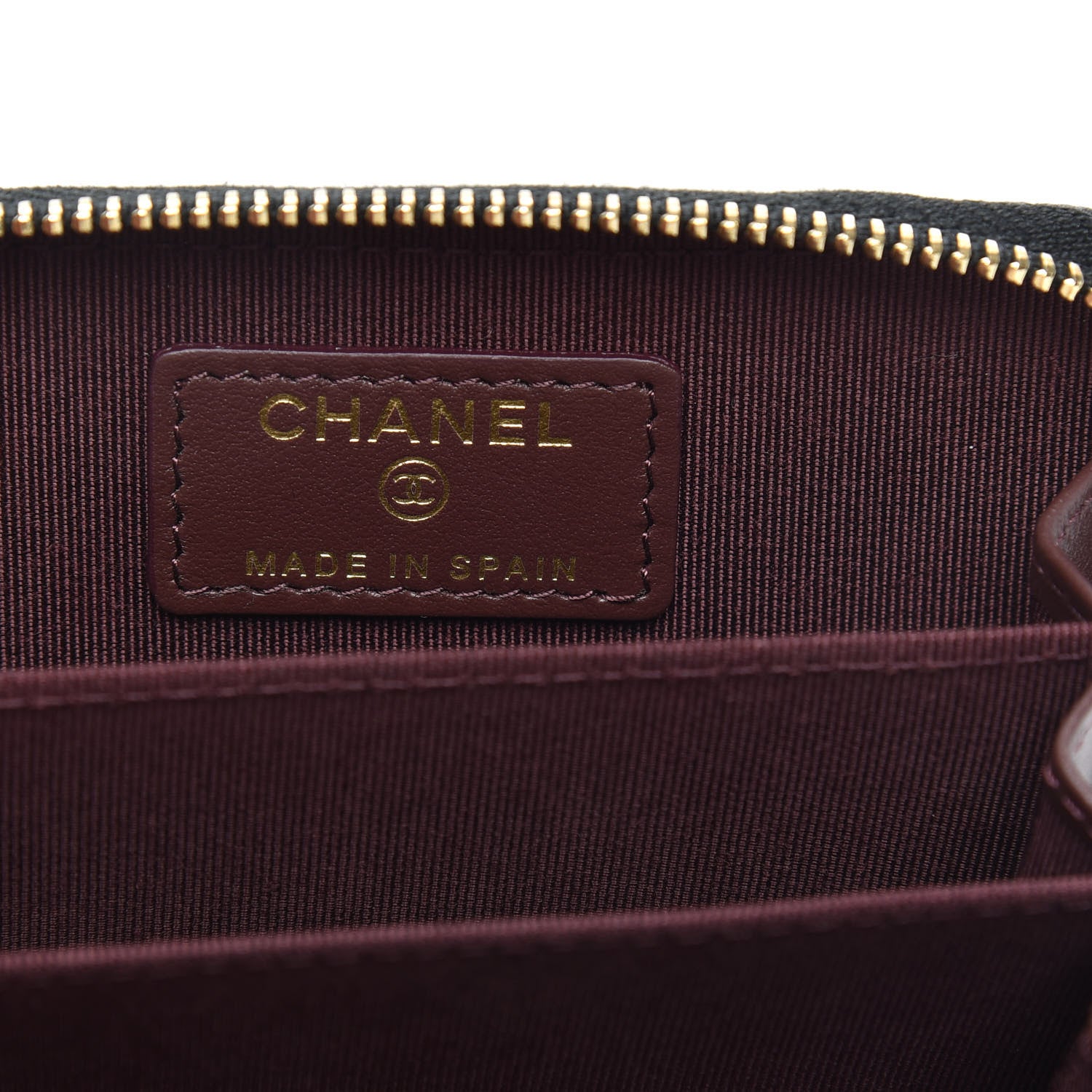 Chanel Caviar Quilted Zip Coin Purse Black 6 of 10