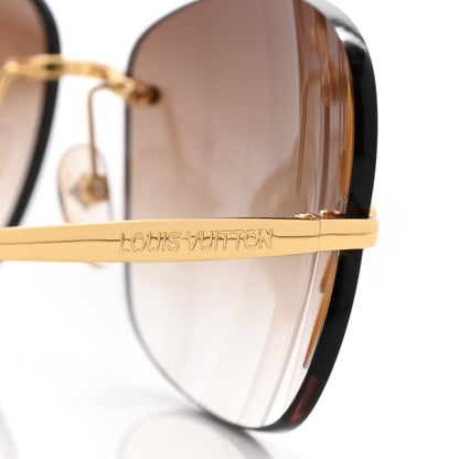 Louis Vuitton Lily Sunglasses Z0371U Brown Glitter 5 of 8