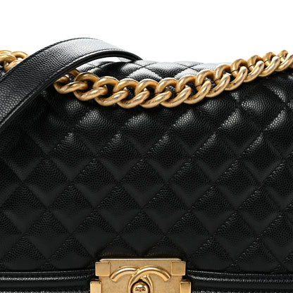 Chanel Caviar Quilted Medium Boy Flap Black 8 of 10