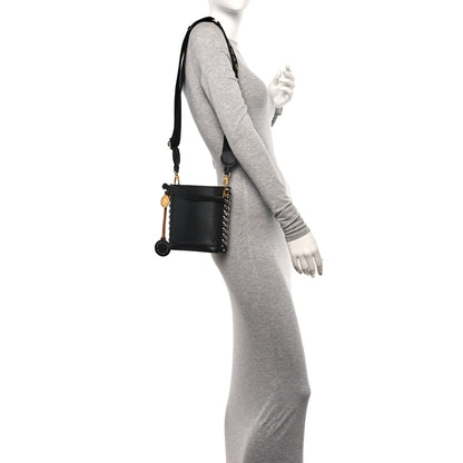 Stella McCartney MIRIUM Mini Frayme Square Bucket Bag Black 2 of 9