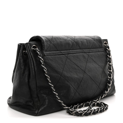 Chanel Calfskin Quilted Large Hamptons Flap Black 3 of 13