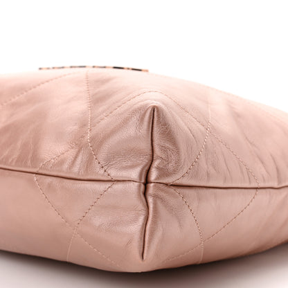 Chanel Metallic Calfskin Quilted Small Chanel 22 Pink 11 of 11