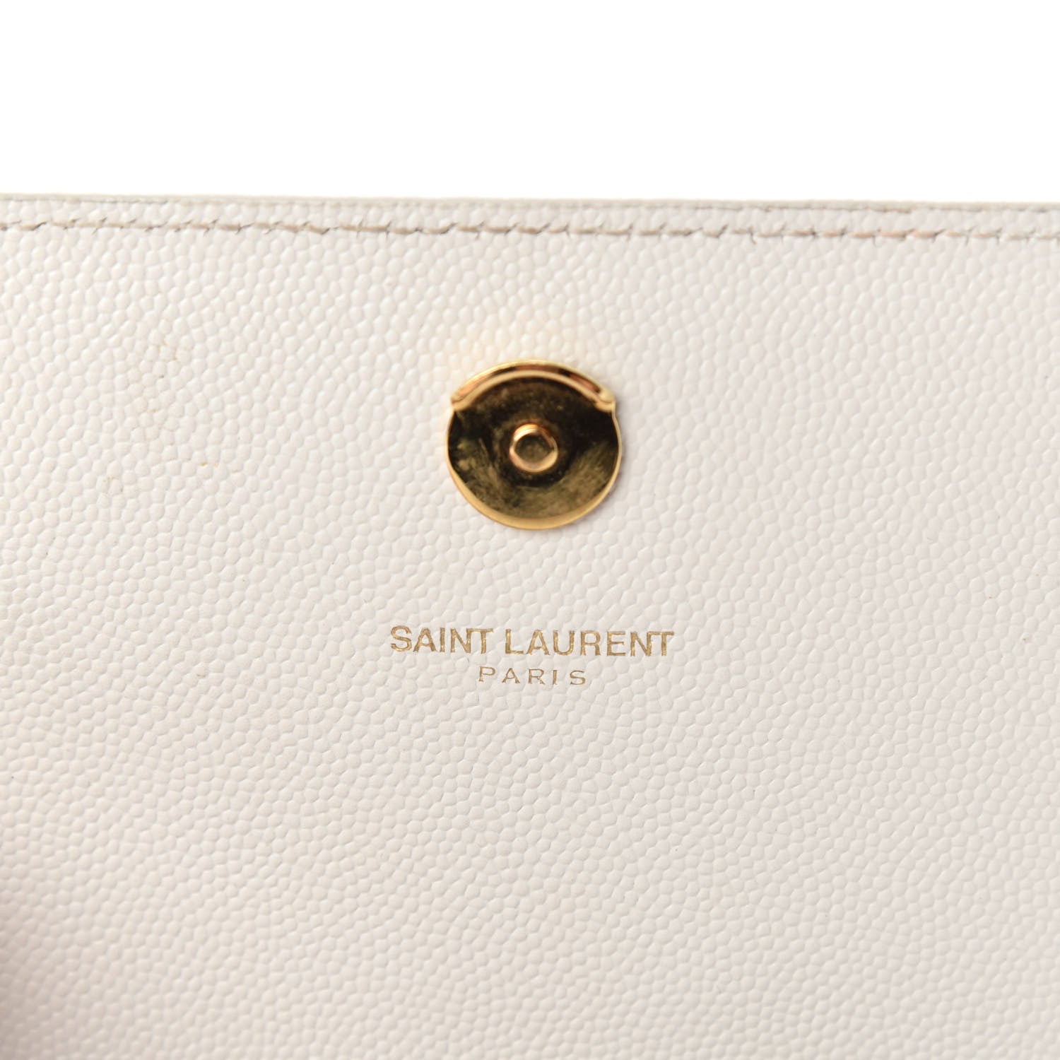 Saint Laurent Grain De Poudre Small Monogram Kate Satchel Blanc Vintage 12 of 13