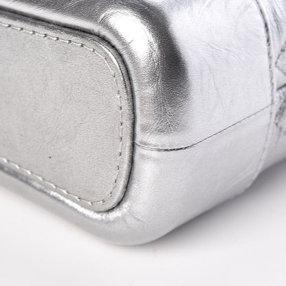 Chanel Metallic Aged Calfskin Quilted Small Gabrielle Hobo Silver 11 of 12