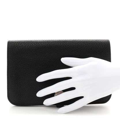 Hermes Togo Dogon Duo Wallet Black 2 of 8