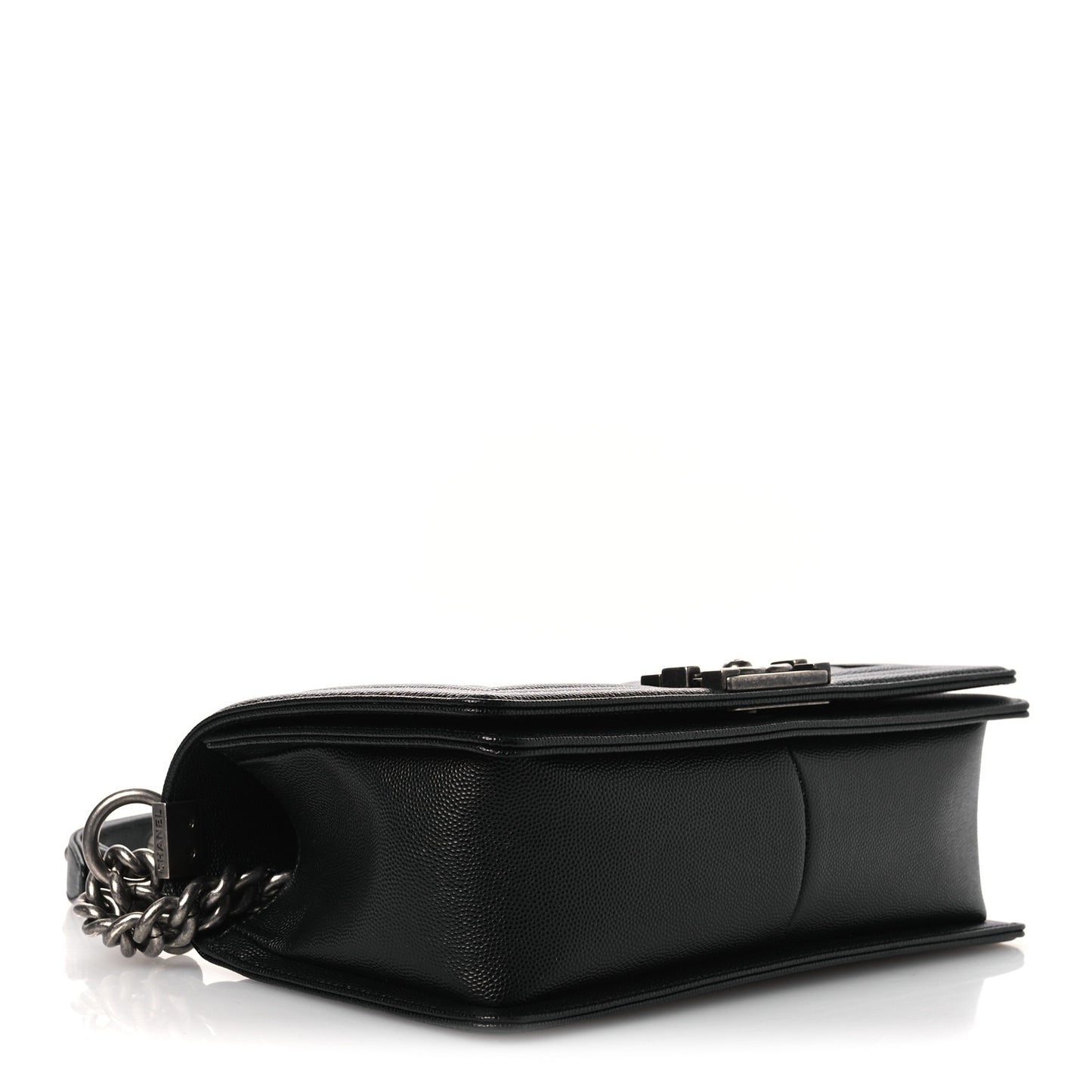 Caviar Quilted Medium Boy Flap Black