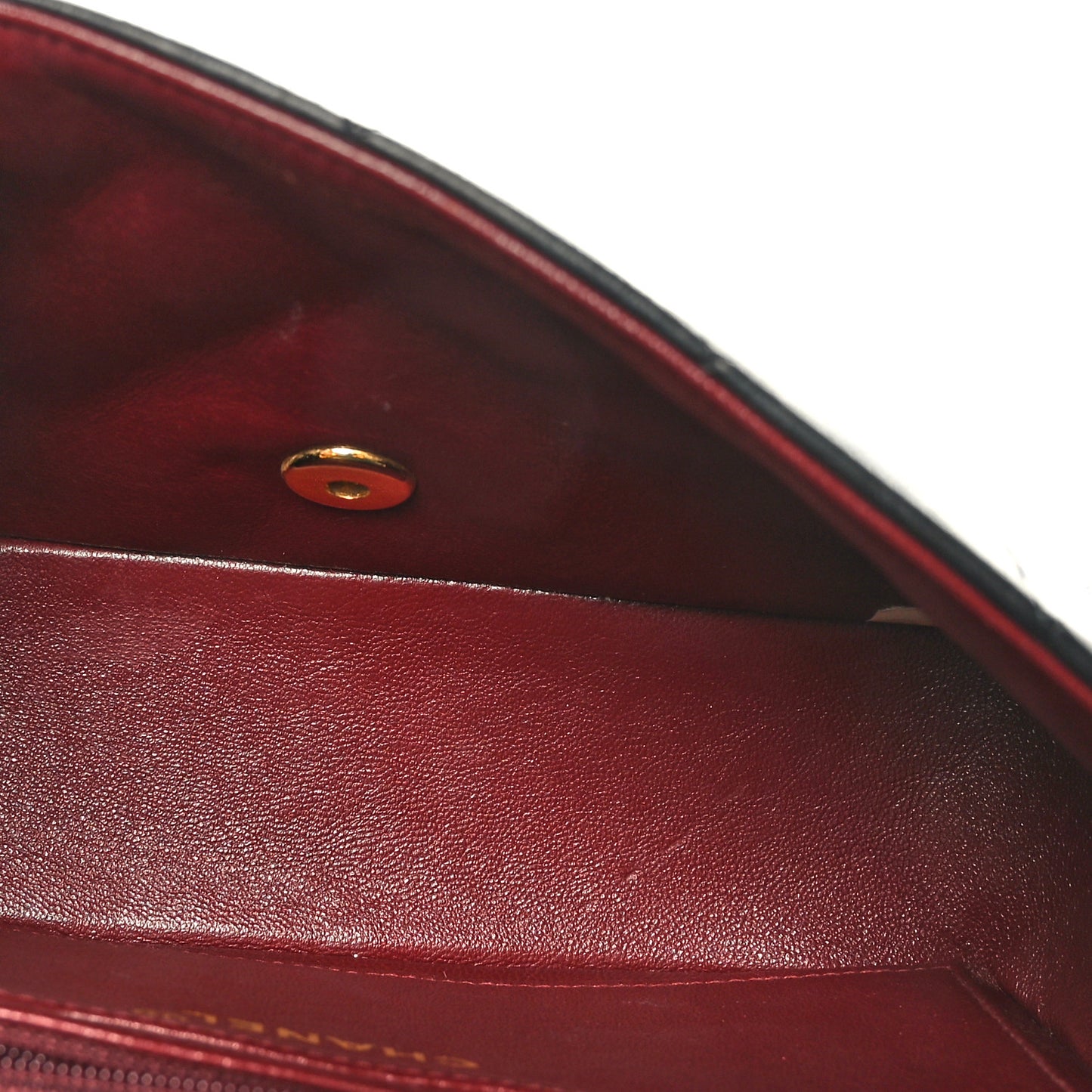 Lambskin Quilted Small Single Flap Black