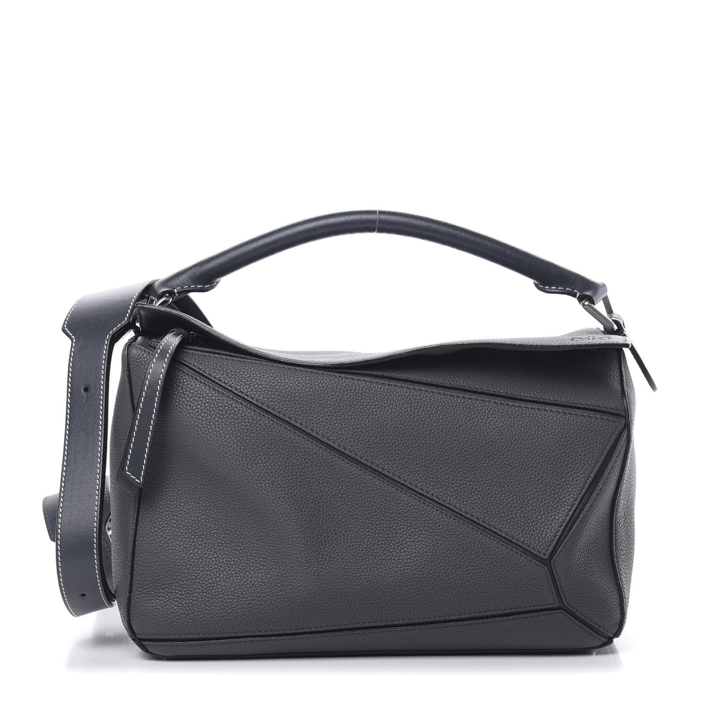Calfskin Medium Puzzle Bag Grey