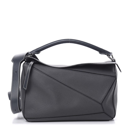 Loewe Calfskin Medium Puzzle Bag Grey 1 of 10