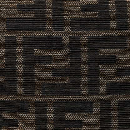 Fendi Fabric Jacquard FF 1974 Mini Baguette Tobacco Moro Black 13 of 14