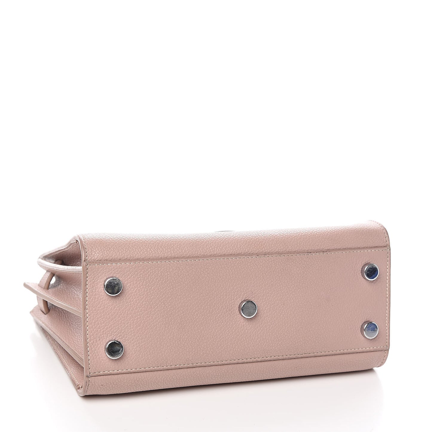 Grained Calfskin Nano Sac De Jour Antique Rose