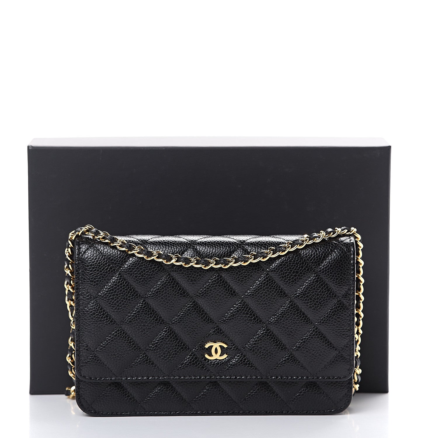 Chanel Caviar Quilted Wallet On Chain WOC Black 11 of 11
