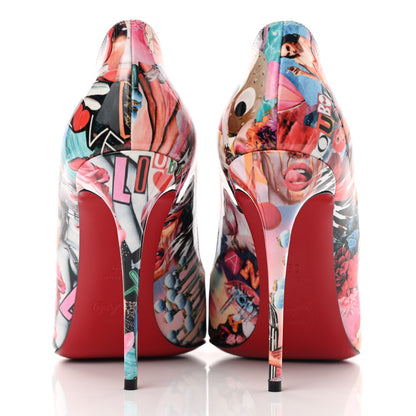 Christian Louboutin Patent Graphic Love Hot Chick 100 Pumps 39 Multicolor 5 of 9