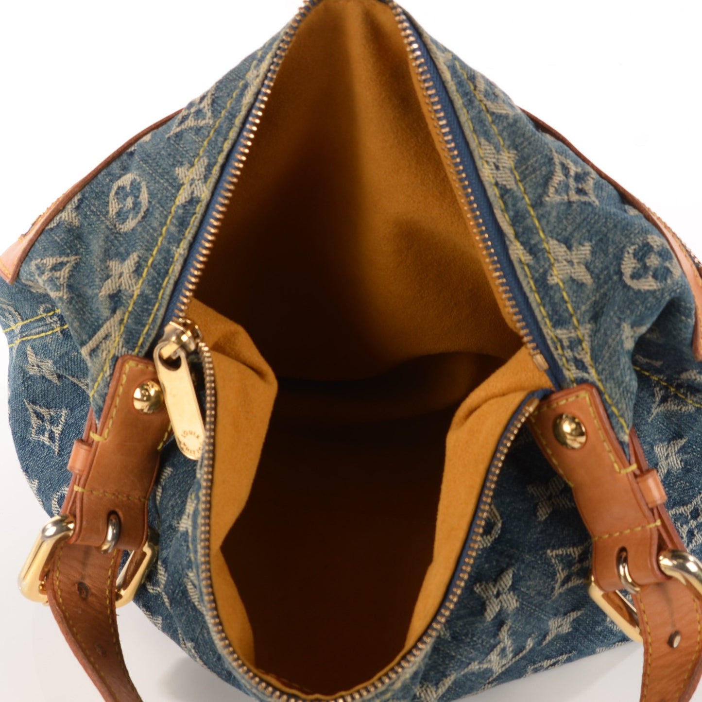 Monogram Denim Baggy PM Blue