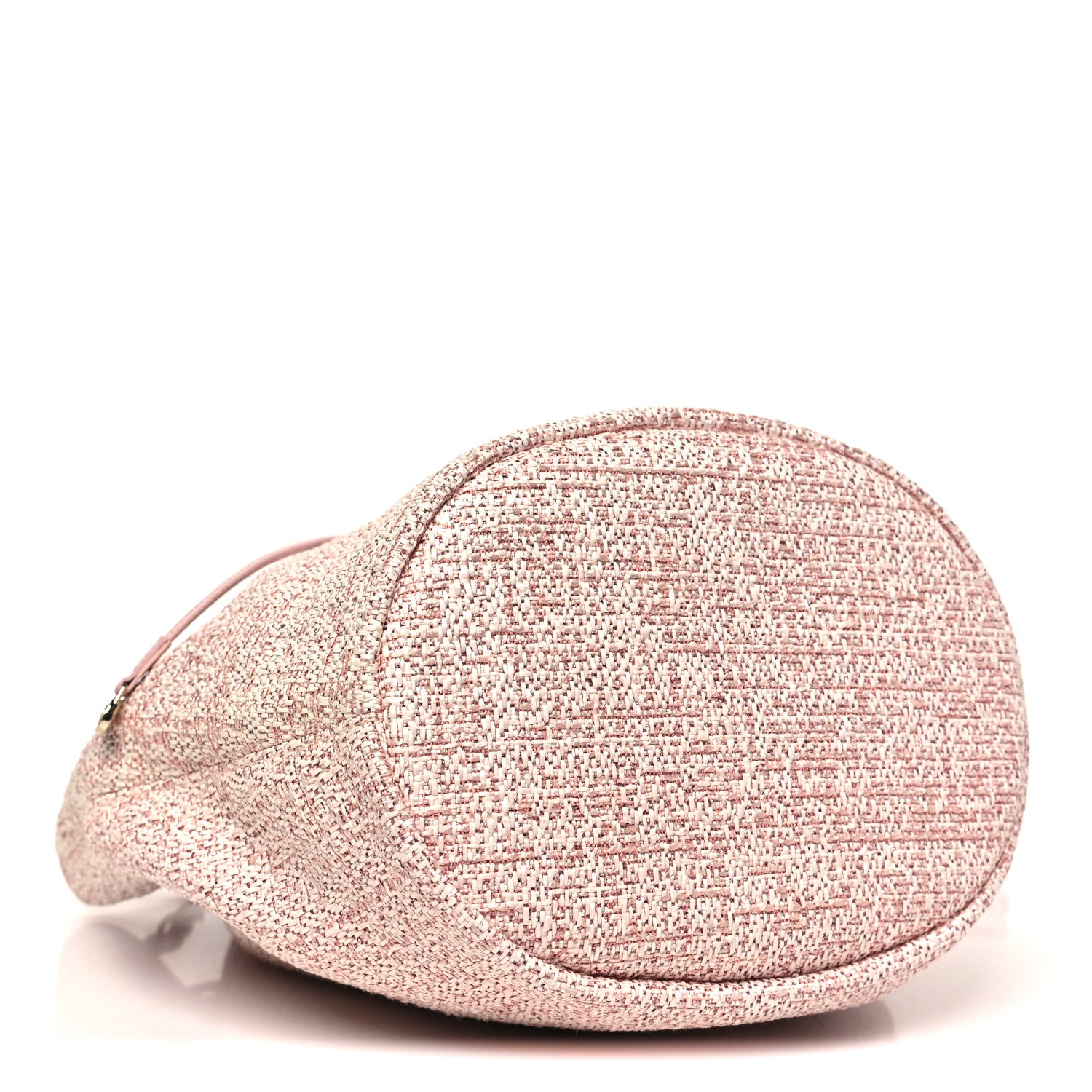 Chanel Lurex Boucle Deauville Drawstring Bag Pink 4 of 10