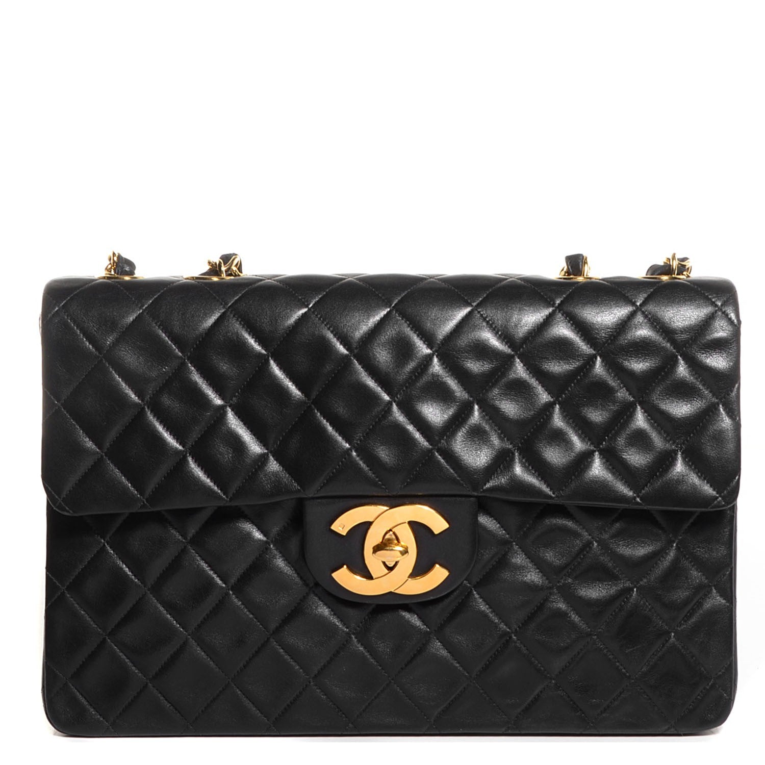 Chanel Lambskin XL Jumbo Flap Black 1 of 9