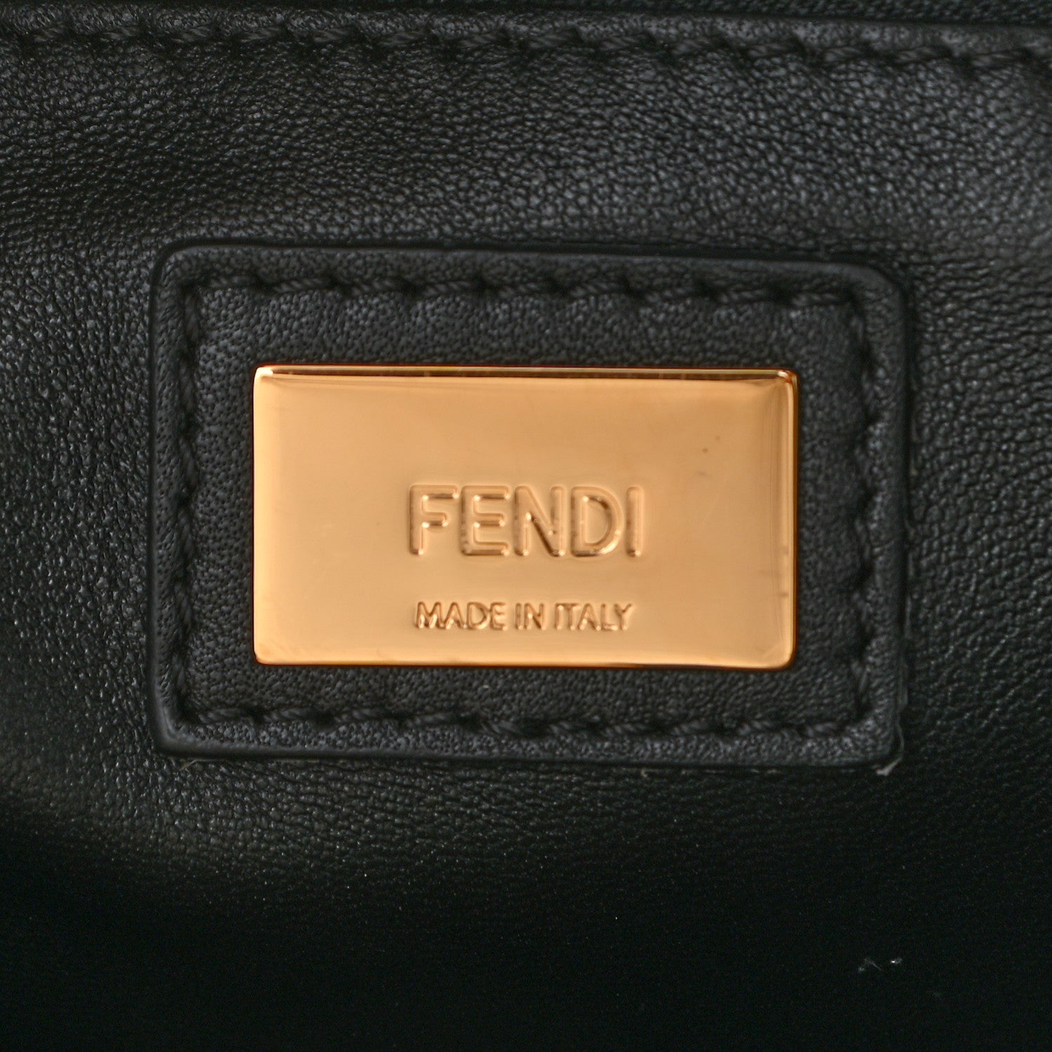 Fendi Nappa Mini Peekaboo Iconic Satchel Black 6 of 10