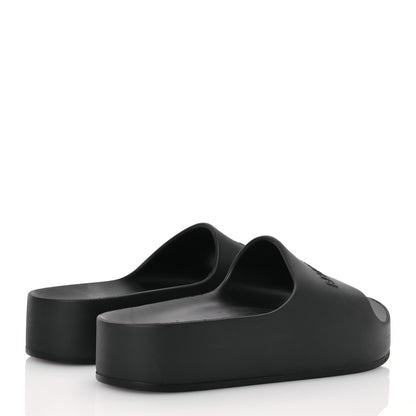 Balenciaga Rubber Chunky Platform Slide Sandals 39 Black 4 of 13