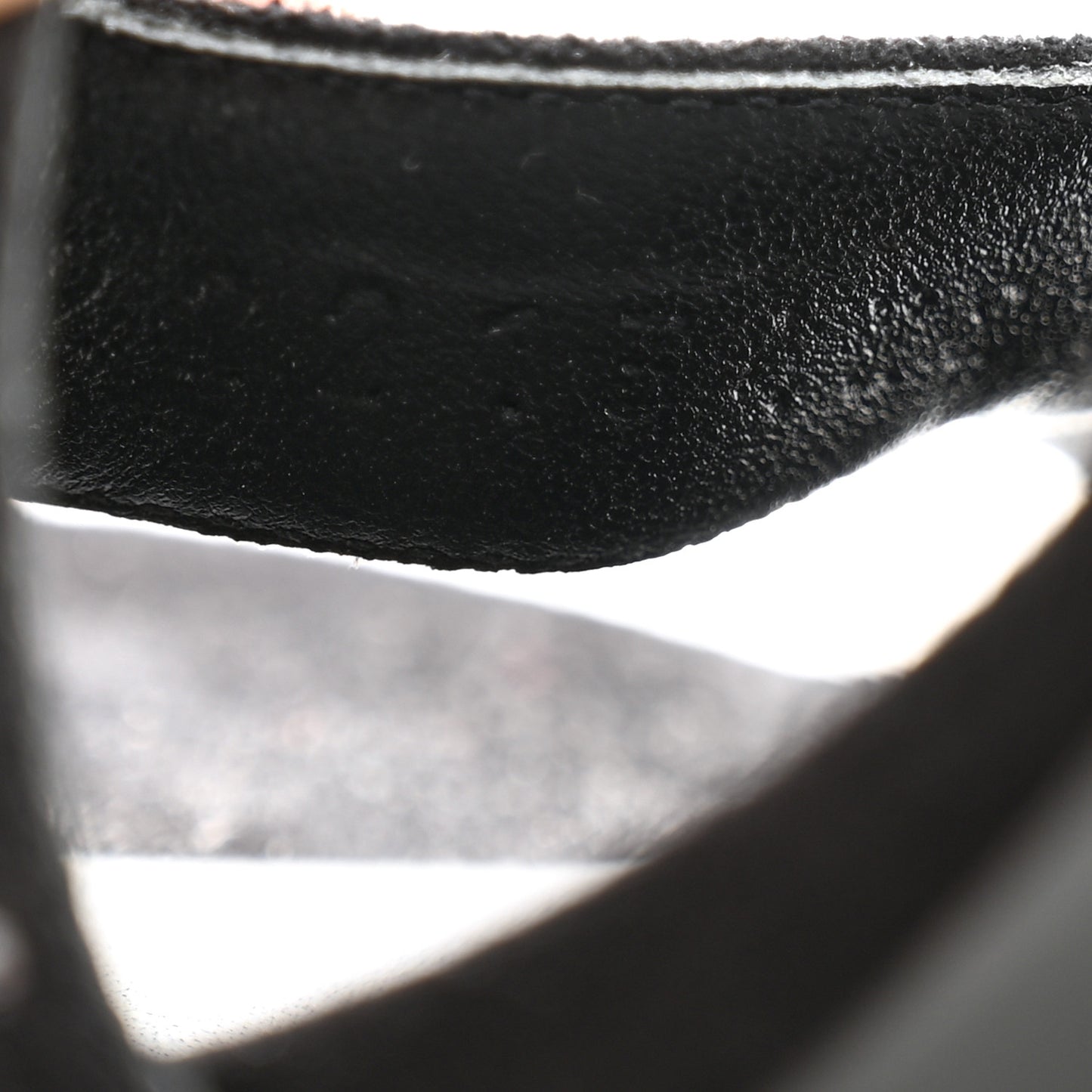 Suede Goatskin Crystal Ella 105 Sandal 35 Black