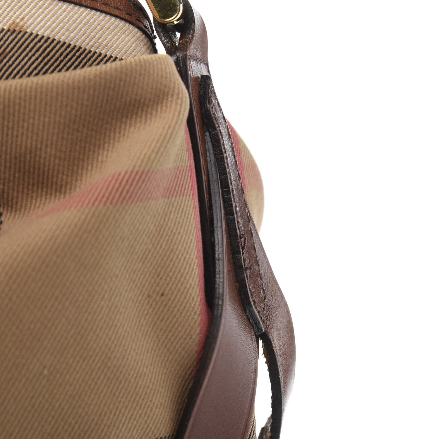 Burberry House Check Bridle Calfskin Medium Gosford Hobo Dark Tan 13 of 14