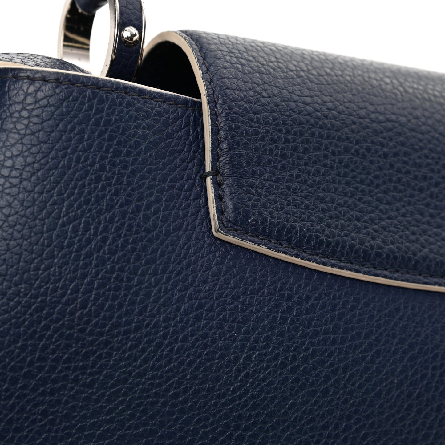Taurillon Capucines PM Blue White