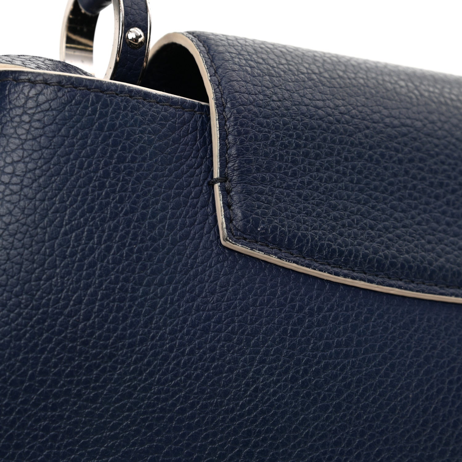 Louis Vuitton Taurillon Capucines PM Blue White 15 of 18