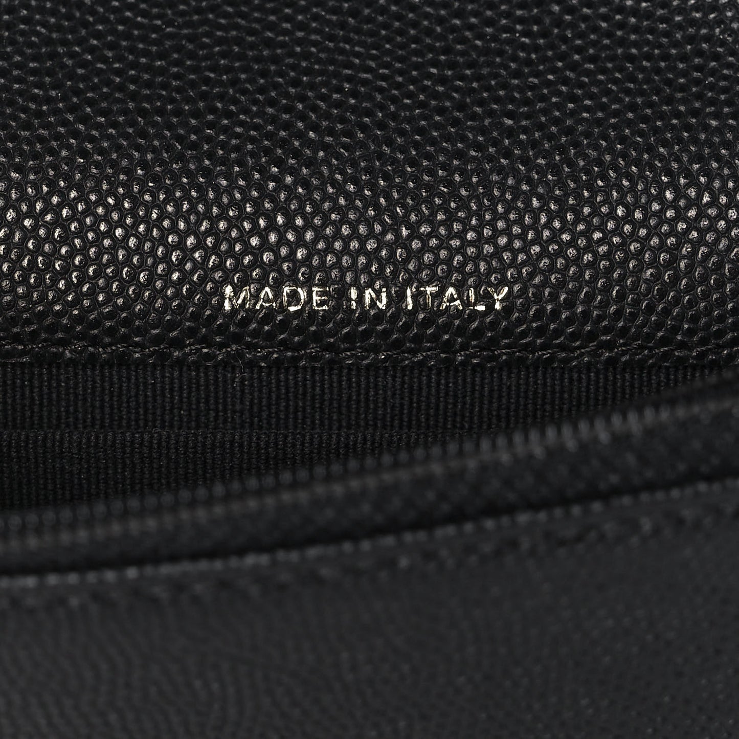 Caviar Quilted Pocket Twins Clutch With Chain Black