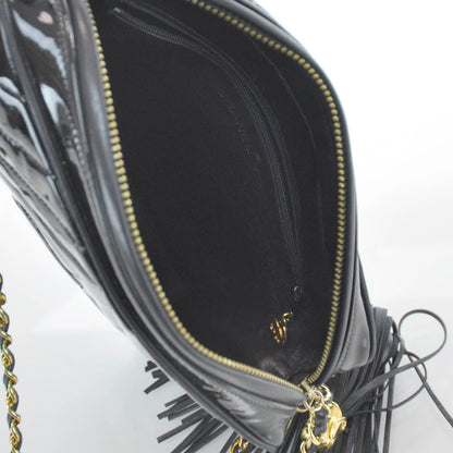 Chanel Patent Tassel Camera Case Black 8 of 10