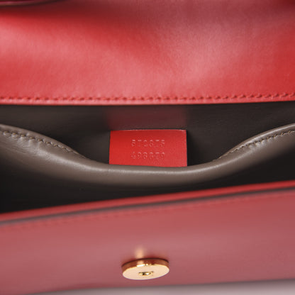 Gucci Smooth Calfskin Small Zumi Top Handle Shoulder Bag Hibiscus Red 7 of 11