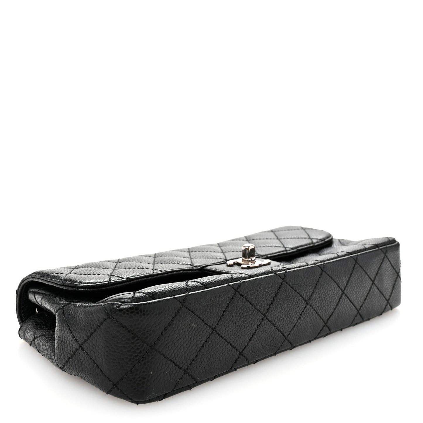 Caviar Quilted East West Flap Black