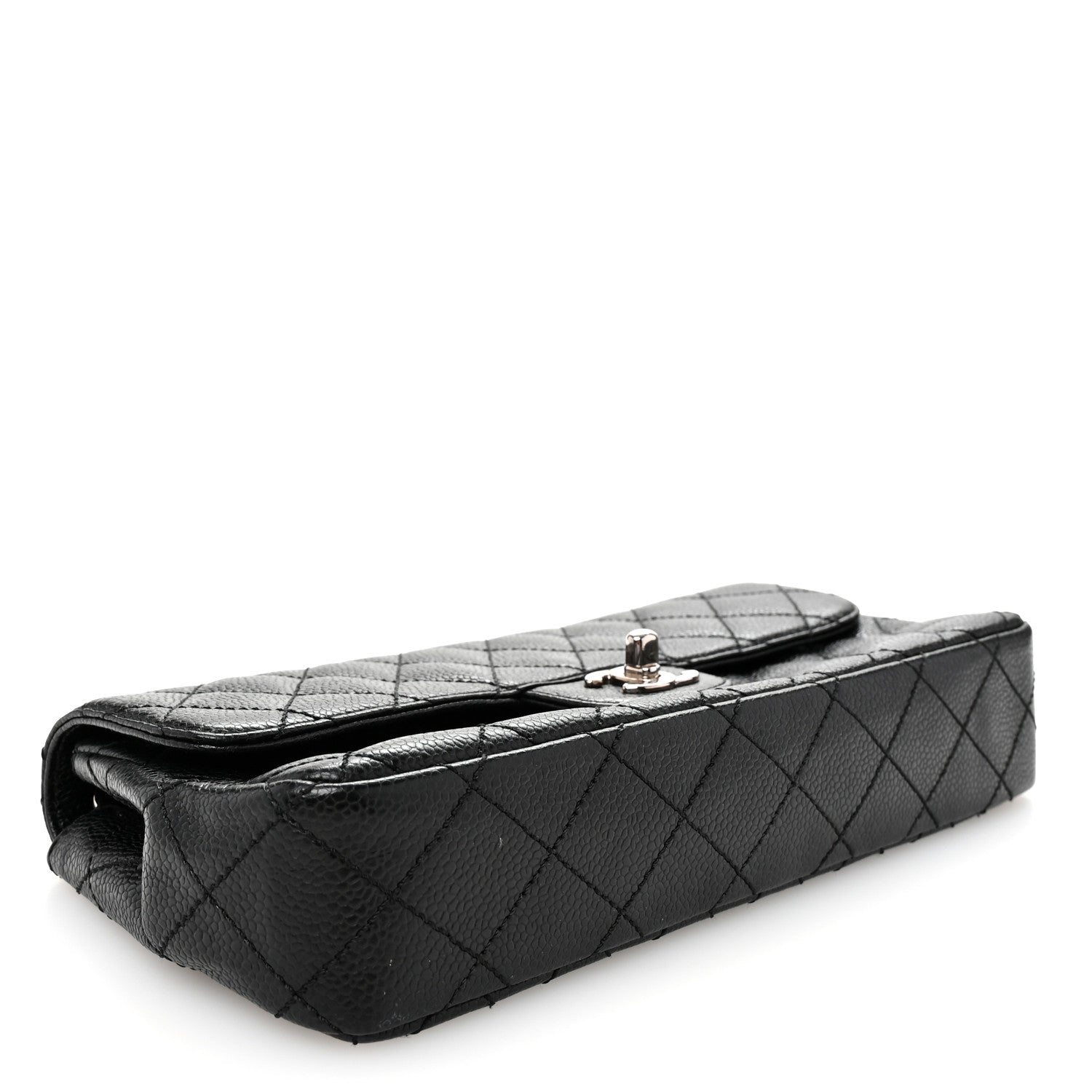 Chanel Caviar Quilted East West Flap Black 4 of 10