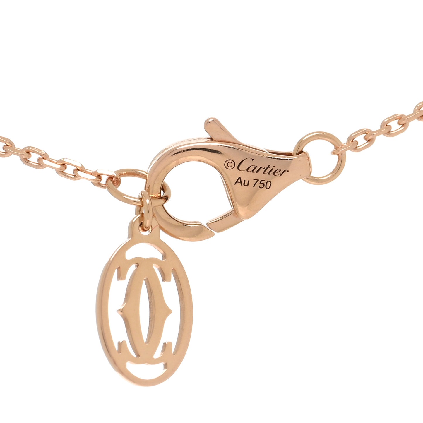 18K Pink Gold Diamond XS D'Amour Pendant Necklace