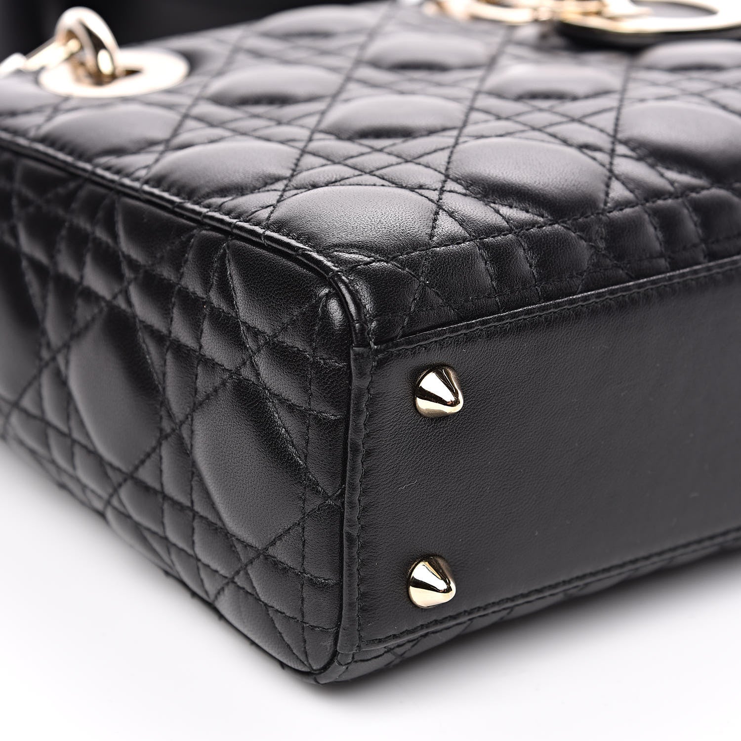 Christian Dior Lambskin Cannage Small My ABCDior Lady Dior Black 8 of 13