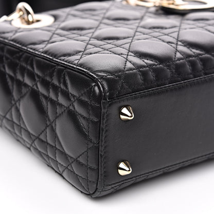 Christian Dior Lambskin Cannage Small My ABCDior Lady Dior Black 8 of 13