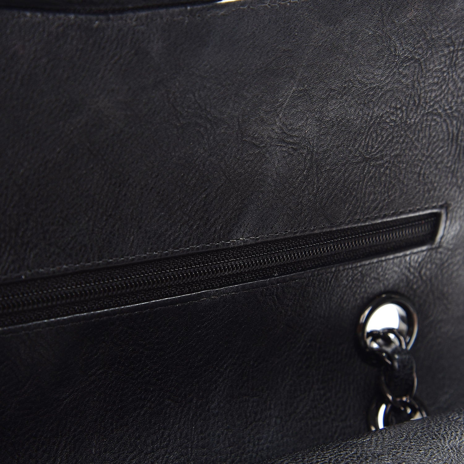 Chanel Crumpled Calfskin Quilted Medium Double Flap So Black 11 of 12