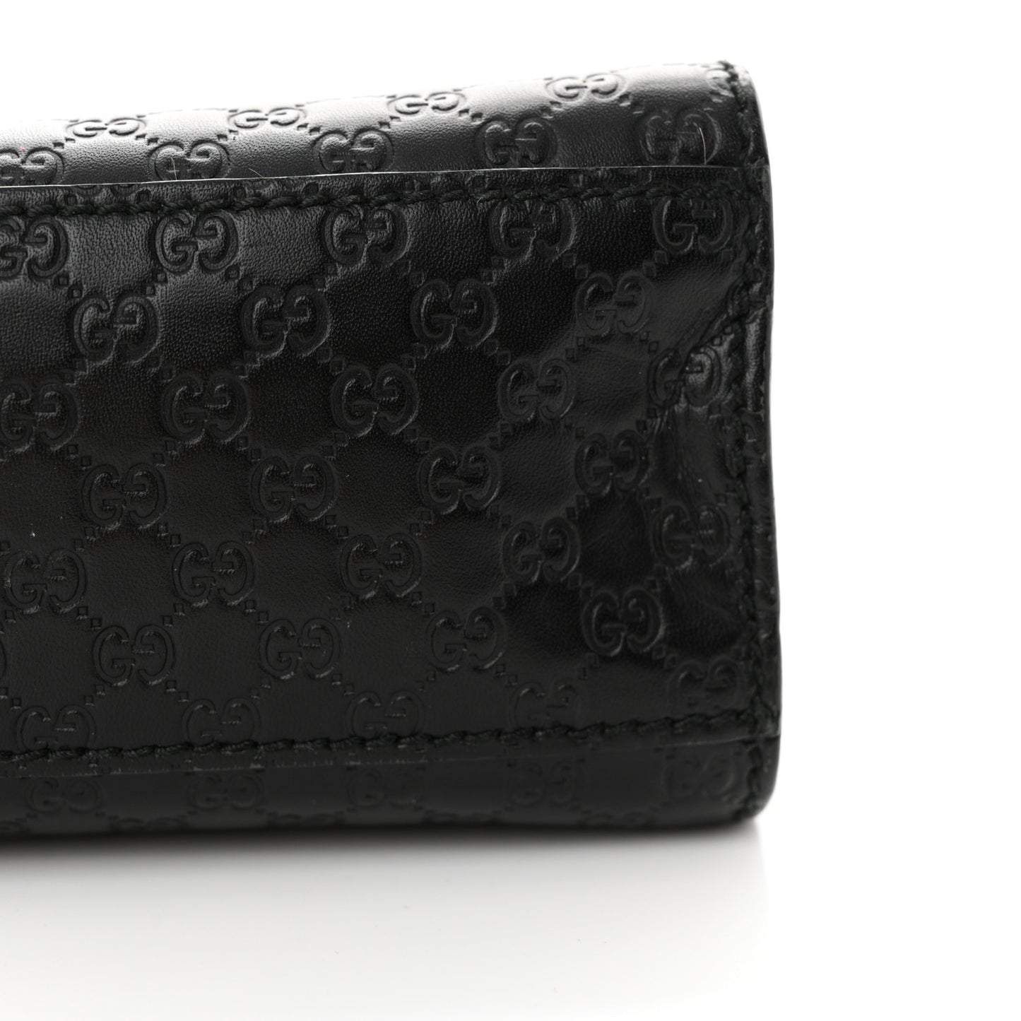 Microguccissima Medium Emily Chain Shoulder Bag Black