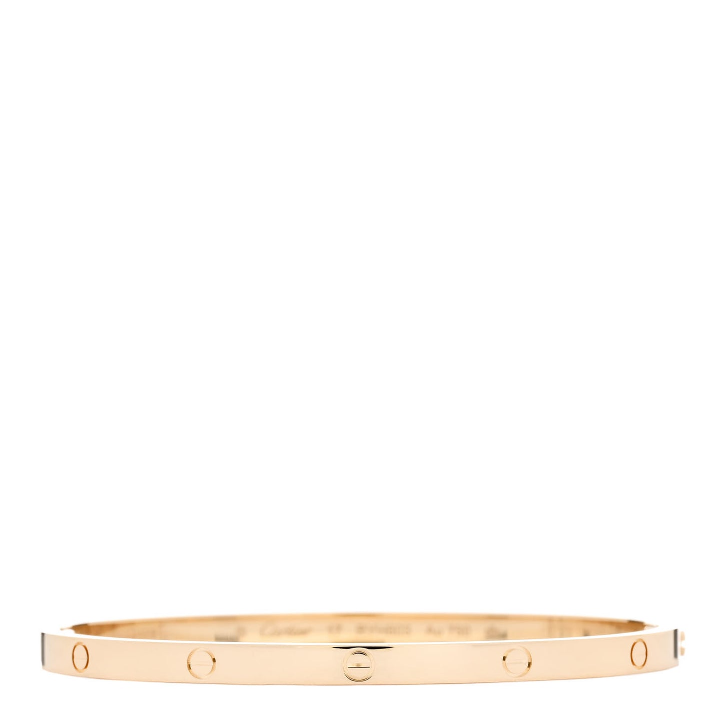18K Yellow Gold Small LOVE Bracelet 17