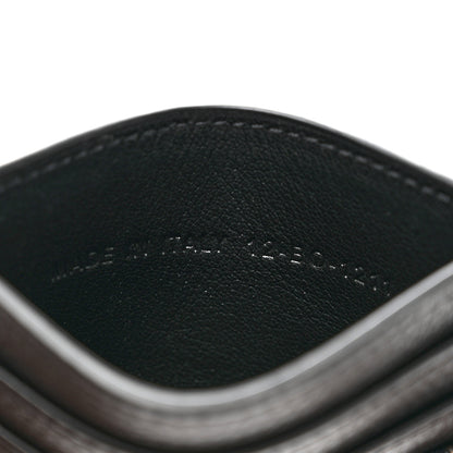 Christian Dior Grained Calfskin Oblique Card Holder Black 6 of 8