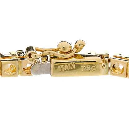Parker & West by FASHIONPHILE 18K Yellow Gold Diamond 2.70ctw Tennis Bracelet 3 of 4