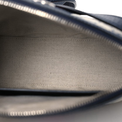 Gucci GG Supreme Monogram Textured Dollar Calfskin Web Small Ophidia Dome Shoulder Bag Beige Blue 5 of 14
